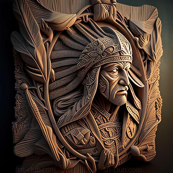 3D model RELIEFCARVED WOODEN (STL)